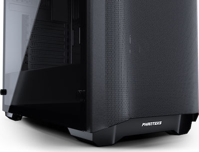 Phanteks Eclipse P400A Gaming Midi Tower Κουτί Υπολογιστή με Πλαϊνό Παράθυρο και RGB Φωτισμό Μαύρο
