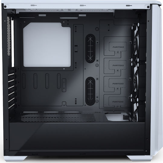Phanteks Eclipse P400A Gaming Midi Tower Κουτί Υπολογιστή με Πλαϊνό Παράθυρο και RGB Φωτισμό Digital White