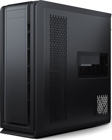 Phanteks Enthoo 719 Геймърско бюро Пълна кула Компютърна кутия със страничен прозорец и RGB осветление Сатенено черно