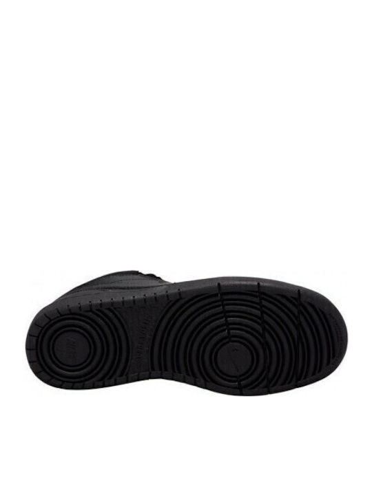 Court Court Borough Mid 2 Boot PS Kids Sports Shoes Basketball with Laces Black