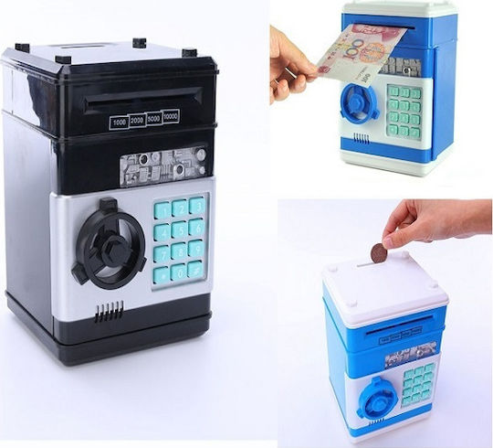 Electronic with Security Code Children's Money Box Plastic Black 13.5x12.5x19cm