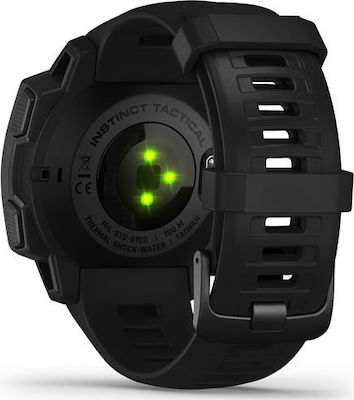 Garmin Instinct Tactical Edition 45мм Водоустойчив Смартчасовник с Пулсомер (Черен)