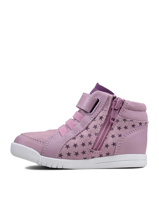 Kids Emery Beat T Suede Παιδικά Μποτάκια με Φερμουάρ Μωβ