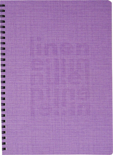 Neohart Spiral Caiet Cu dungi B5 90 de Foi 3 de Subiecte Linen 1buc (Culori diverse)