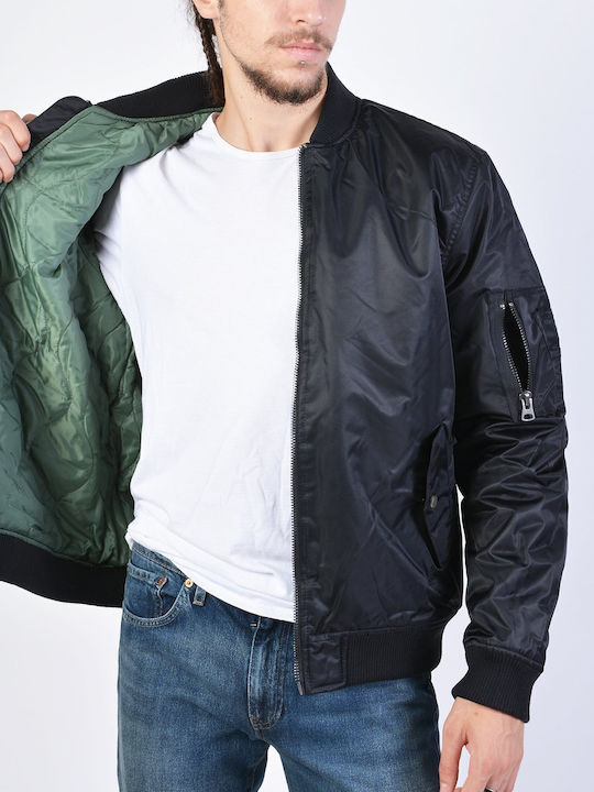 Jacke Bomber Schwarz