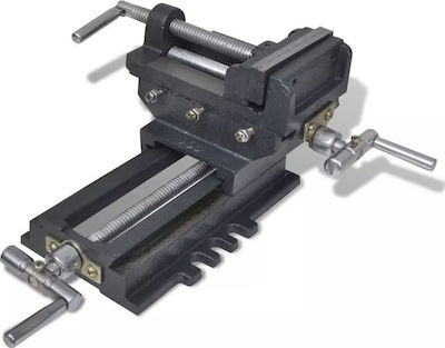 vidaXL Μέγγενη Πάγκου Χειροκίνητη Σταυρωτή Stable Base Vise 78mm 141312