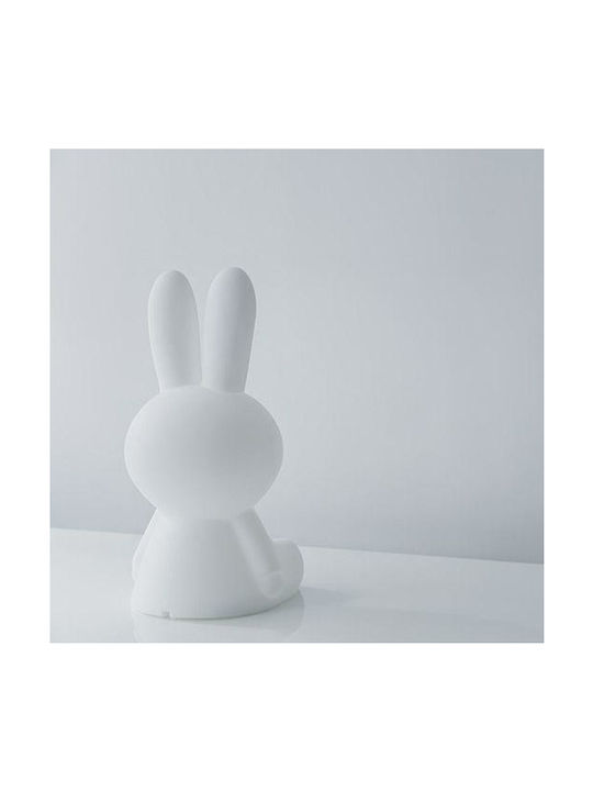 Mr Maria Lumini LED Lampă decorativă pentru copii Miffy cu Schimbări de Culori Alb 25x25x50εκ.