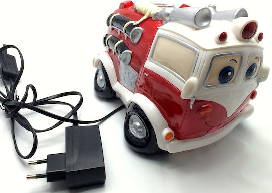 SP Souliotis LED Kinder Tischlampe Feuerwehr Rot