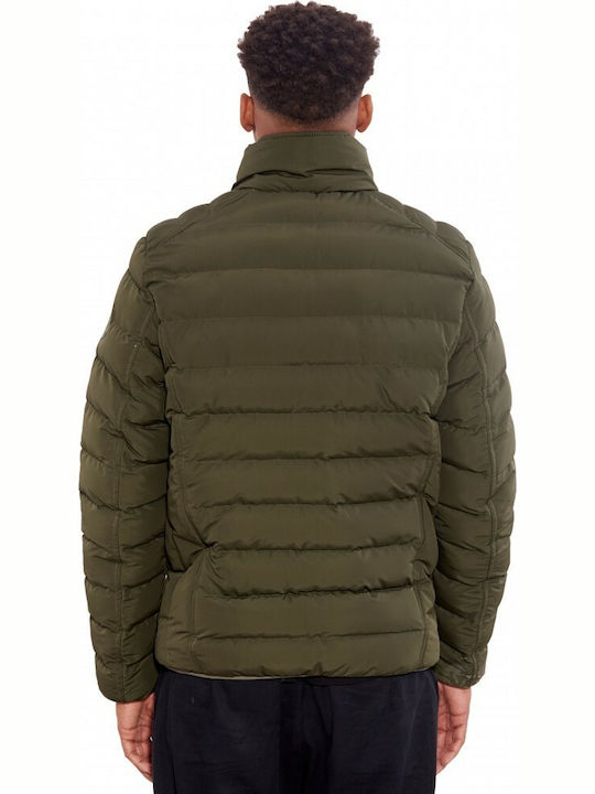 Ice Tech Herren Winter Jacke Puffer Khaki