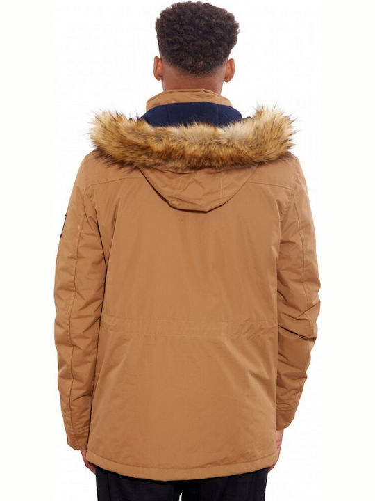 Ice Tech Men's Winter Parka Jacket Mustard