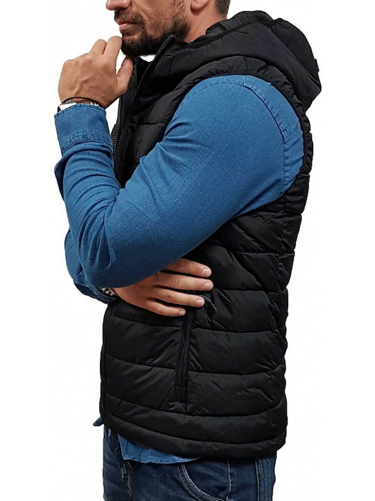 Αμάνικο Μπουφάν Puffer Μαύρο