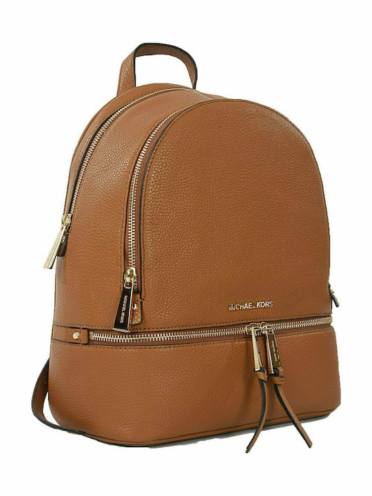 Rhea De piele Geantă de damă Rucsac Tabac maro