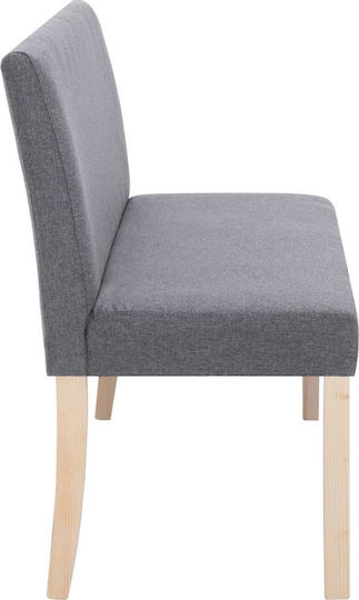 Διθέσιος Καναπές Γκρι 139.5x154x85.5εκ.