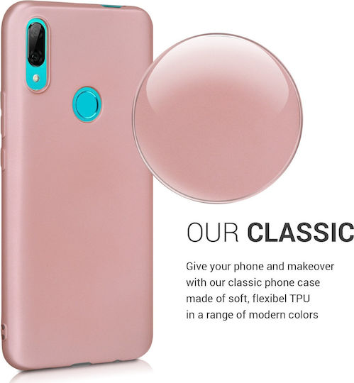 KWmobile Soft Flexible Umschlag Rückseite Silikon Rose Gold (Huawei P Smart Z)