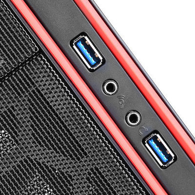 Silverstone RL05 Midi-Turm Computergehäuse Rot