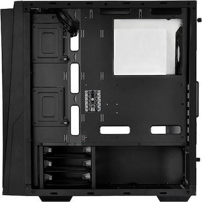 Silverstone RL06 Гейминг Midi Tower Компютърна кутия със странично прозорче Червен