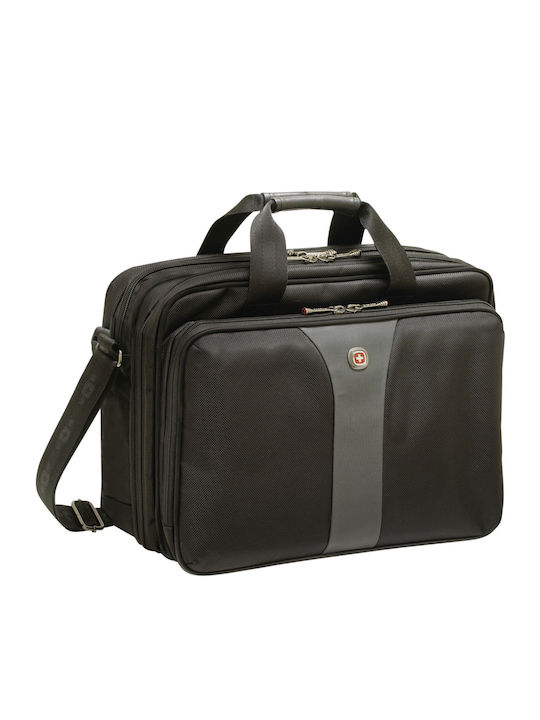 Wenger Legacy Double Gusset Τσάντα Ώμου / Χειρός για Laptop 16" σε Μαύρο χρώμα