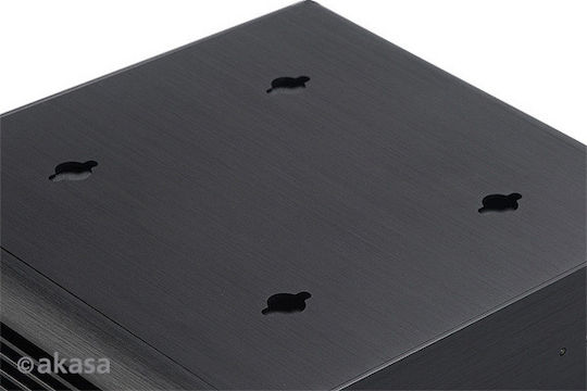 Akasa Euler S Mini-Turm Computergehäuse Schwarz