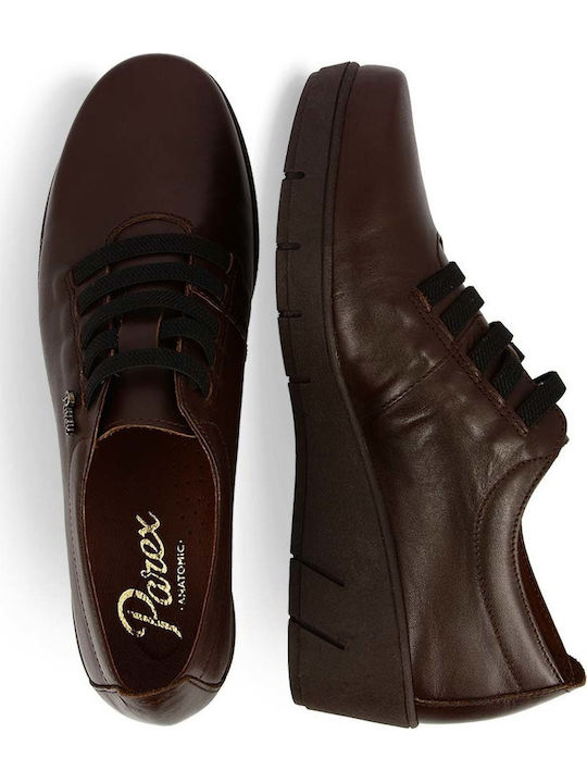 Ανατομικά Γυναικεία Slip-On Δερμάτινα Καφέ