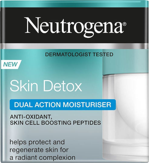 Neutrogena Skin Detox Лек Крем За Лице За Хидратация И Възстановяване С Пантенол И Пептиди 50мл