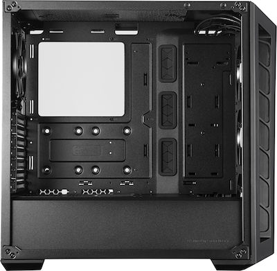 CoolerMaster Masterbox MB530P Gaming Midi Tower Κουτί Υπολογιστή με Πλαϊνό Παράθυρο και RGB Φωτισμό Μαύρο