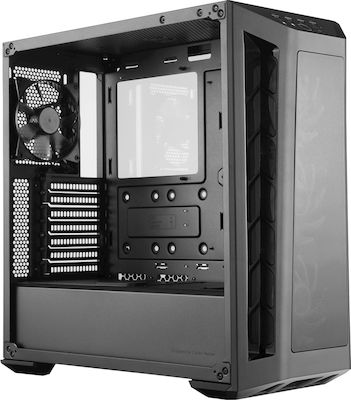 CoolerMaster Masterbox MB530P Gaming Midi Tower Κουτί Υπολογιστή με Πλαϊνό Παράθυρο και RGB Φωτισμό Μαύρο