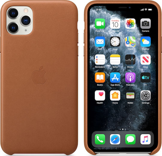 Apple Back Cover Leather Brown (iPhone 11 Pro Max)