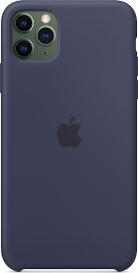 Apple Silicone Case Back Cover Σιλικόνης Μπλε (iPhone 11 Pro Max)