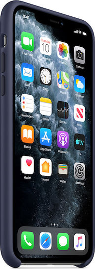 Apple Silicone Case Back Cover Σιλικόνης Μπλε (iPhone 11 Pro Max)