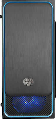 CoolerMaster Masterbox E500L Turnul Midi Cutie de calculator cu fereastră laterală Albastru