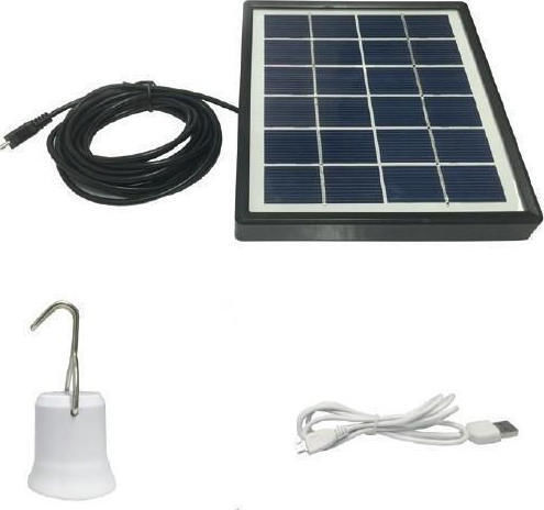 Aca Hanging Solar Light 7W 650lm with Cold White Light 6500K 7.2cmx15.4cmcm