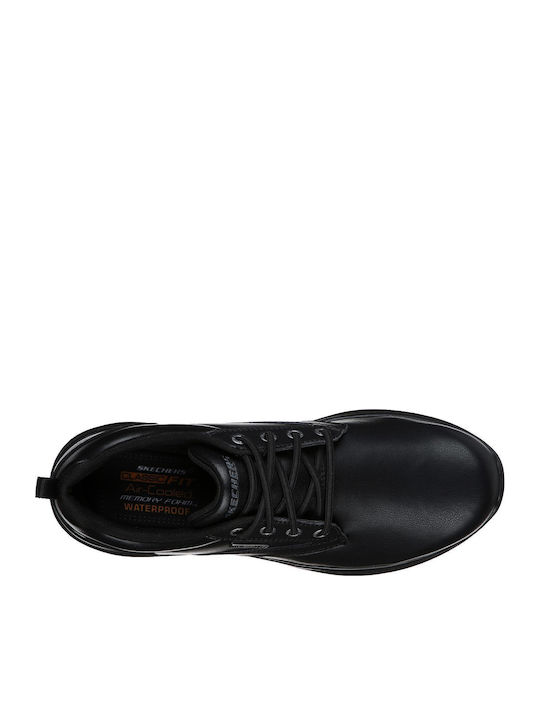 Delson Antigo Piele Pantofi casual pentru bărbați Anatomic Negre
