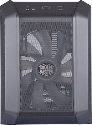 CoolerMaster Mastercase H100 Cube Κουτί Υπολογιστή με RGB Φωτισμό Γκρι