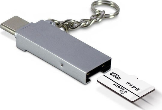 Inter-Tech Card Reader Type-C for / /m/i/c/r/o/S/D/ / / / / Gray