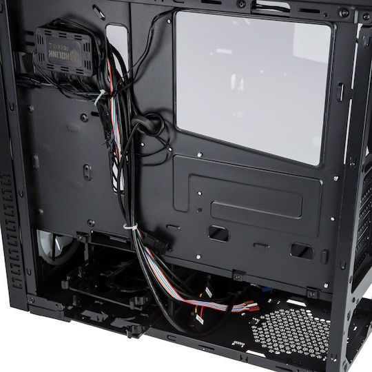Kolink Horizon RGB Black Gaming Midi Tower Computer Case with Side Window Black