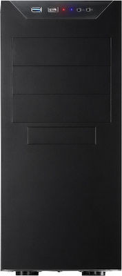 Inter-Tech IT-8833 Velvet II Midi Tower Κουτί Υπολογιστή Μαύρο