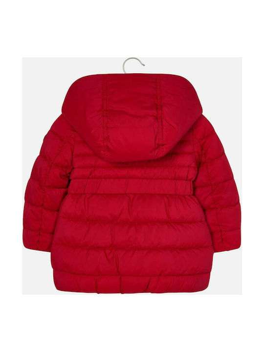 Mayoral Kids Casual Jacket Short with Hood Red