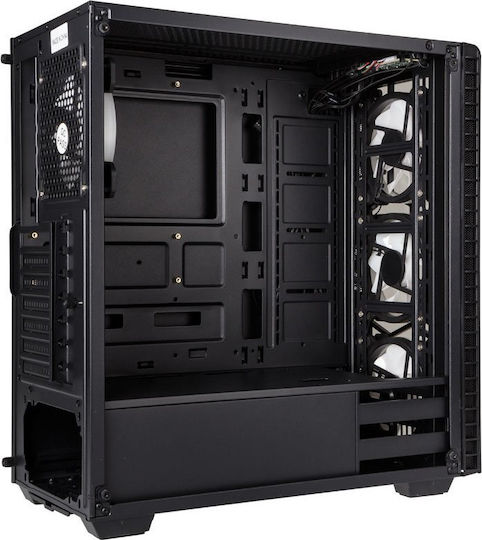 Kolink Observatory Gaming Midi Tower Κουτί Υπολογιστή με Πλαϊνό Παράθυρο και RGB Φωτισμό Μαύρο