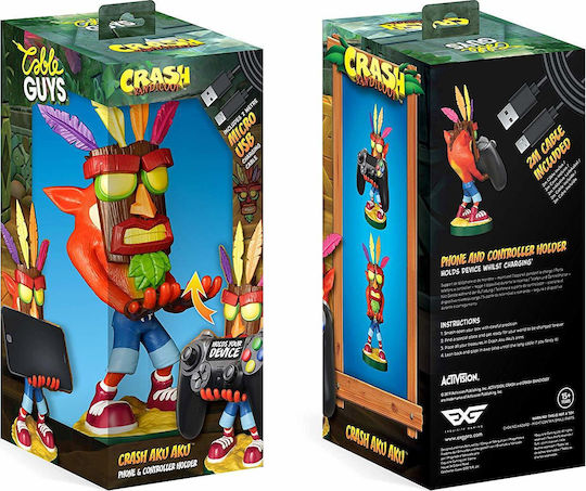 Exquisite Gaming Cable Guys Бюро стойка за мобилен телефон Crash Aku