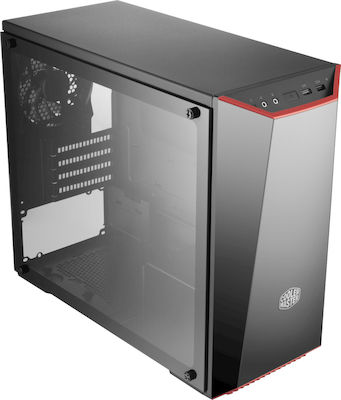 CoolerMaster Masterbox Lite 3.1 TG Mini Tower Κουτί Υπολογιστή με Πλαϊνό Παράθυρο Γκρι