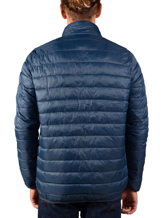 Basehit Men's Winter Puffer Jacket Navy Blue