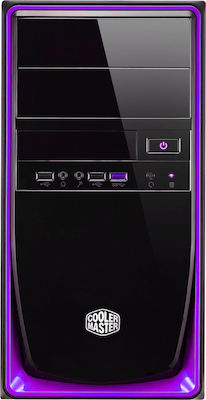 CoolerMaster Elite 344 USB3 Мини кула Компютърна кутия Лилав