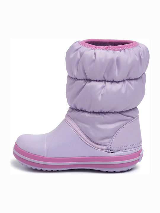 Winter Puff Anatomical Kids Snow Boots Lilac