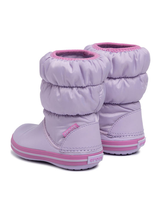 Winter Puff Anatomical Kids Snow Boots Lilac