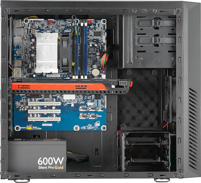 CoolerMaster Silencio 550 Gaming Midi-Turm Computergehäuse Schwarz