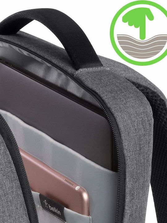 Belkin Classic Pro Τσάντα Πλάτης για Laptop 15.6" σε Γκρι χρώμα