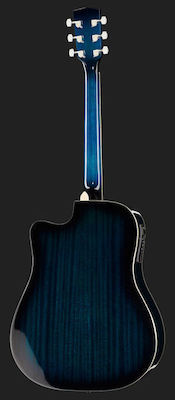 Harley Benton Ηλεκτροακουστική Κιθάρα D120CE Cutaway Translucent High Gloss Blue