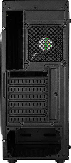 Aerocool Bolt Gaming Midi Tower Κουτί Υπολογιστή με Πλαϊνό Παράθυρο και RGB Φωτισμό Μαύρο