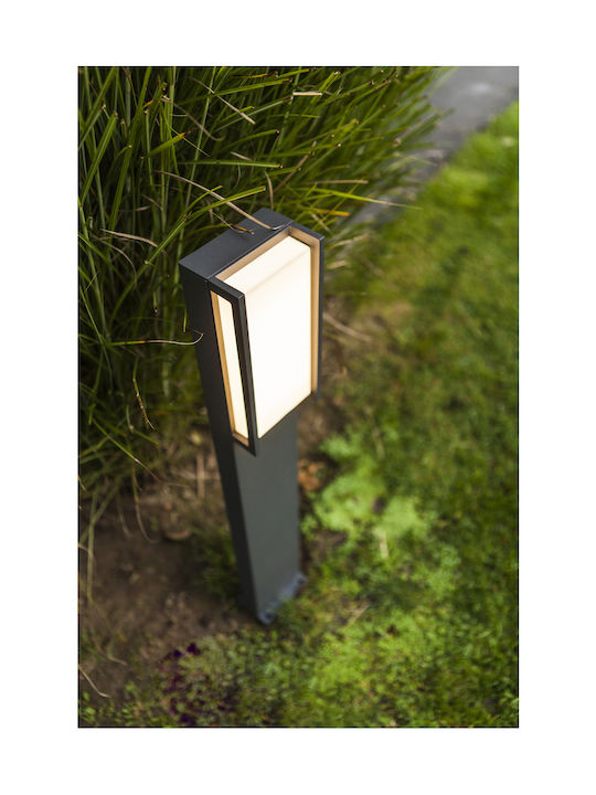 Lutec Qubo Φωτιστικό Κολωνάκι LED Εξωτερικού Χώρου IP54 Μαύρο