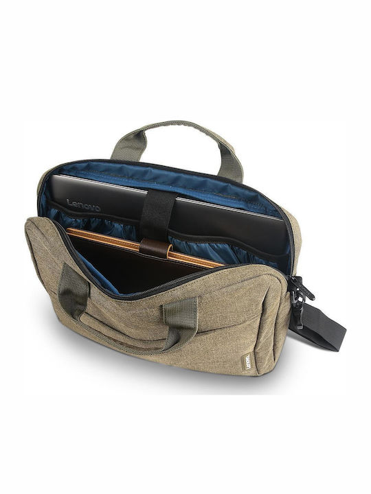 Lenovo Casual Toploader T210 Wasserdicht Tasche Schulter / Handheld für Laptop 15.6" in Grün Farbe